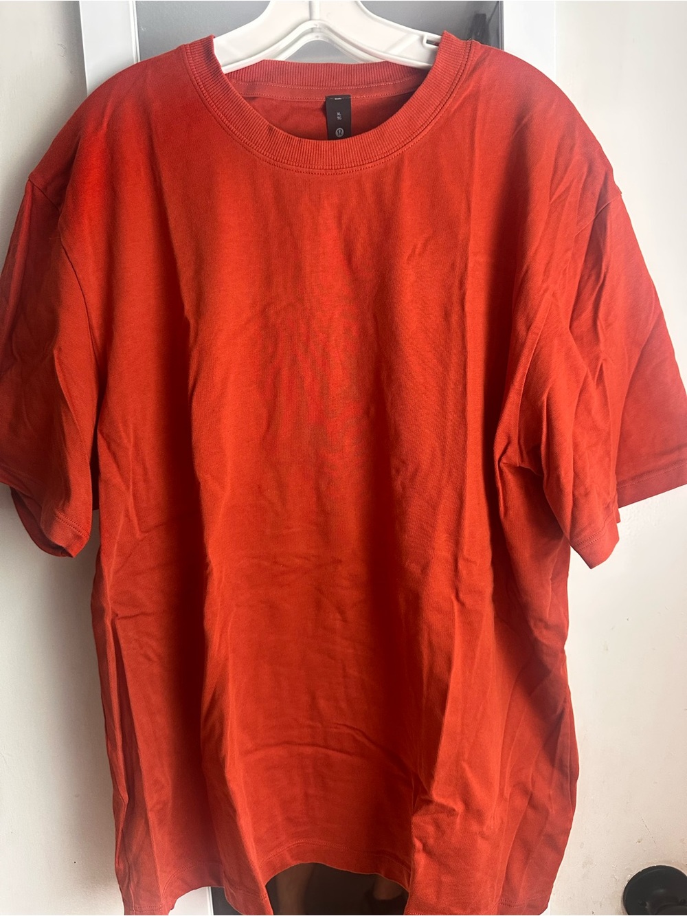 Lululemon Men's Orange heavyweight cotton jersey T-Shirt